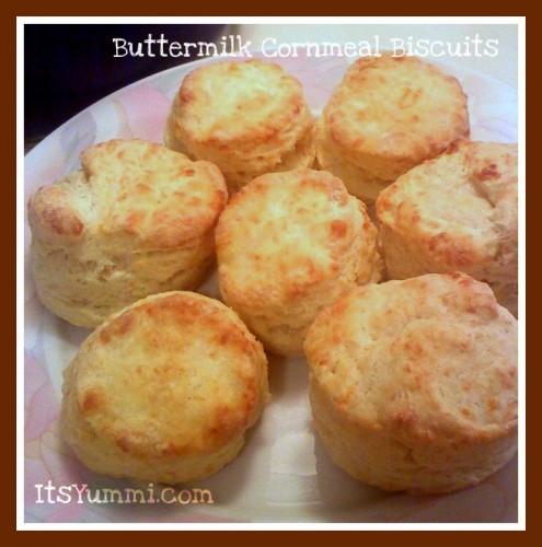 Buttermilk Cornmeal Biscuits from ItsYummi.com