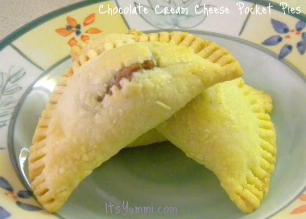 chocolate cream cheese pocket pies