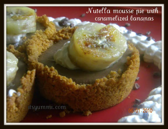 Nutella mousse pie-yummi