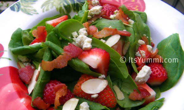 strawberry spinach salad