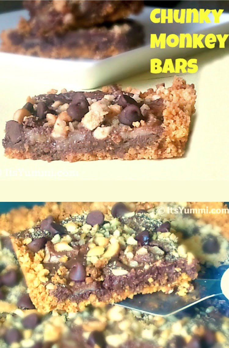 Chunky Monkey Cereal Bars Recipe ~ ItsYummi.com