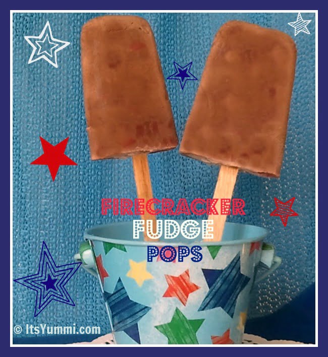 Firecracker Fudge Pops from ItsYummi