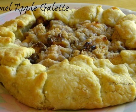 Caramel apple galette from ItsYummi.com