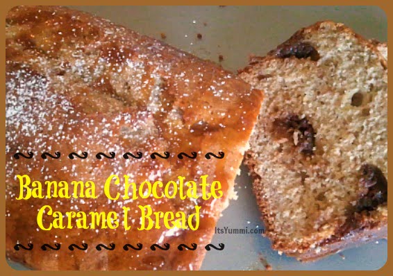 Banana Chocolate Caramel Bread from ItsYummi.com