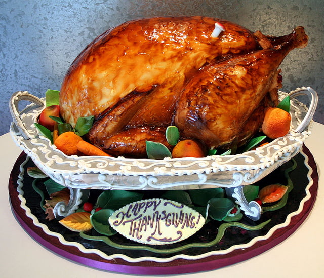Turkey made from Cake