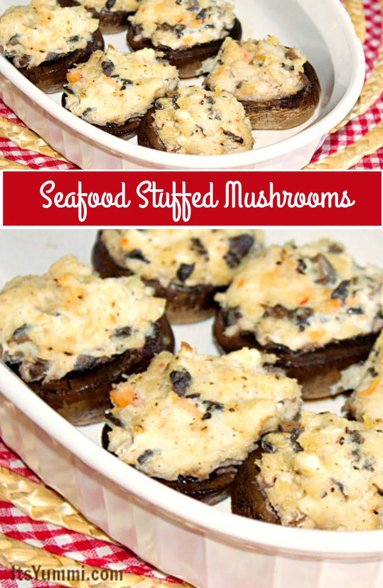 Savory Seafood Stuffed Mushrooms ⋆ Its Yummi