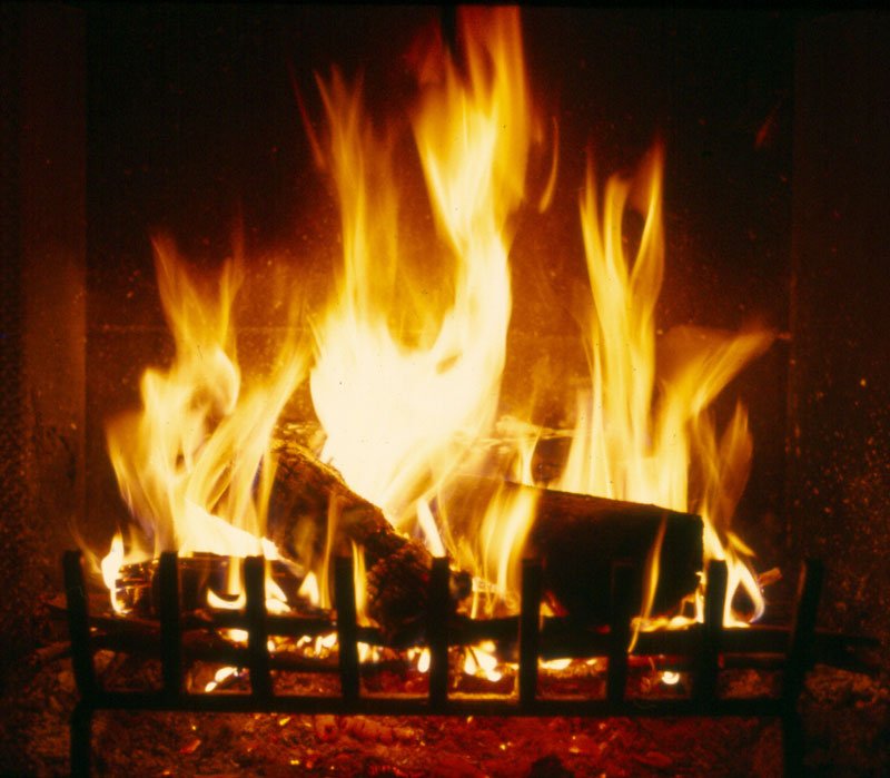 romantic fire fireplace