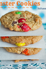monster cookies from ItsYummi.com #recipes #cookies
