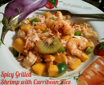 Spicy Grilled Shrimp with Carribean Rice from ItsYummi.com Spicy Grilled Shrimp with Carribean Rice from ItsYummi.com