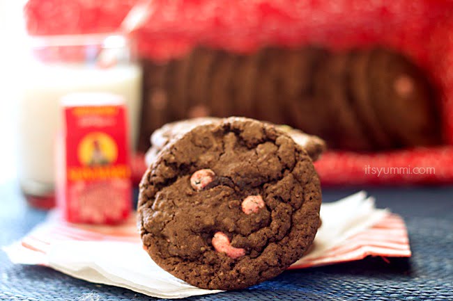 Chocolate Peppermint Raisin Cookies ~~ from ItsYummi.com