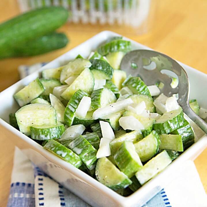 Low Carb Cucumber Salad Recipe ⋆ Its Yummi