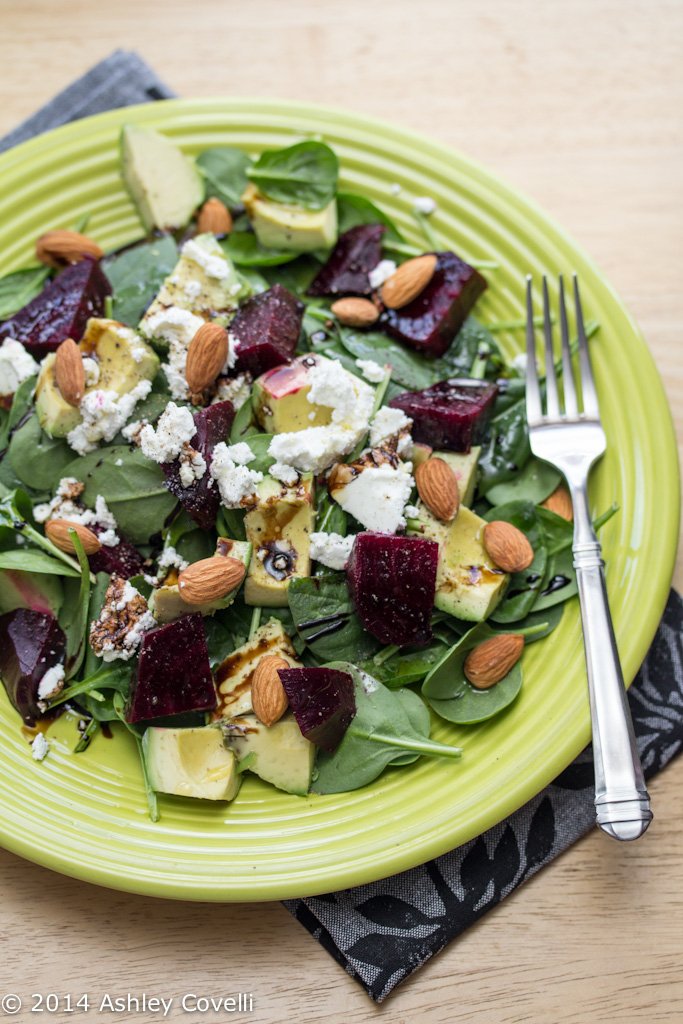 Raw Almond Salad with Goat Cheese from Big Flavors in a Tiny Kitchen - Part of a healthy almond recipes collection on ItsYummi.com