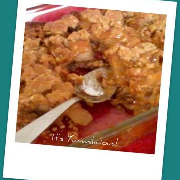 Caramel Apple Raisin Cobbler Recipe