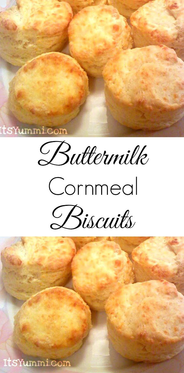 Buttermilk Cornmeal Biscuits - Warm, fluffy biscuits with a cornmeal and buttermilk base make them the perfect choice for breakfast sandwiches, biscuits and gravy, or a snack with honey butter spread on top! Get the recipe from itsyummi.com