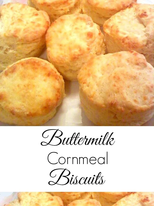 Buttermilk Cornmeal Biscuits - Warm, fluffy biscuits with a cornmeal and buttermilk base make them the perfect choice for breakfast sandwiches, biscuits and gravy, or a snack with honey butter spread on top! Get the recipe from itsyummi.com