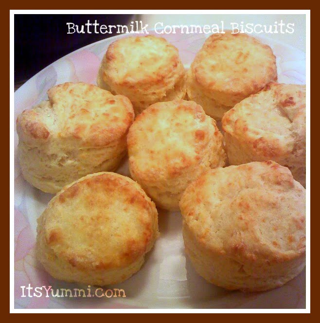 Buttermilk Cornmeal Biscuits with Honey Butter from ItsYummi.com