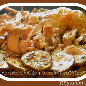 herb roasted chicken with roasted potatoes