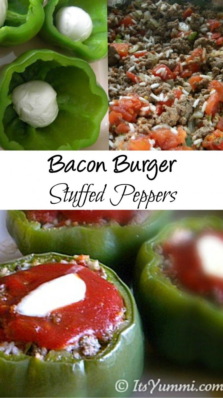 Bacon Burger Stuffed Peppers Recipe