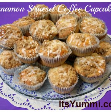 Cinnamon Streusel Coffee Cupcake recipe from ItsYummi.com