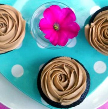 Vegan Chocolate Cupcakes - These cupcakes are made with real chocolate and no dairy products. Banana is substituted for some of the fat, so they're a bit lower in calories, too. Get the recipe from @itsyummi