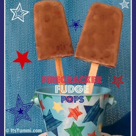 Fudge pops made with fresh raspberries and spicy hot chocolate. They're a sweet frozen treat to keep you cool in the hot summer. Get the easy recipe from itsyummi.com