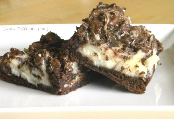 Chocolate Mint Cheesecake Brownies
