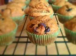 Pumpkin Ginger Chocolate Chip Muffins