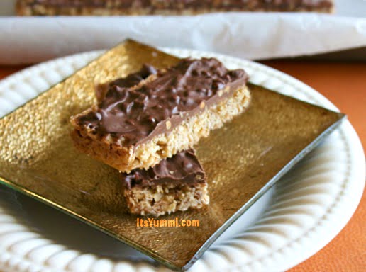 If you grew up eating Oh Henry candy bars, and you want to make them at home, you'll love this chocolate peanut butter oatmeal bars recipe. Get it here!