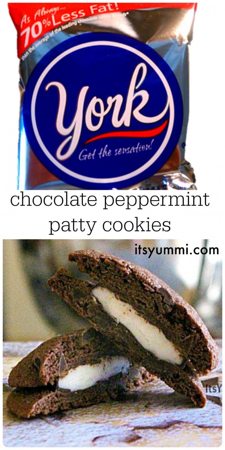 Chocolate Peppermint Patty Cookies from @itsyummi (itsyummi.com)