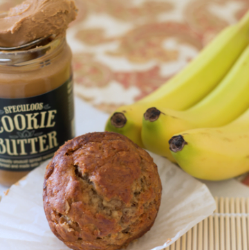 Banana Nut Cookie Butter Muffins Recipe
