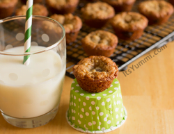 Healthier Oatmeal Chocolate Covered Pomegranate Cookies from ItsYummi.com