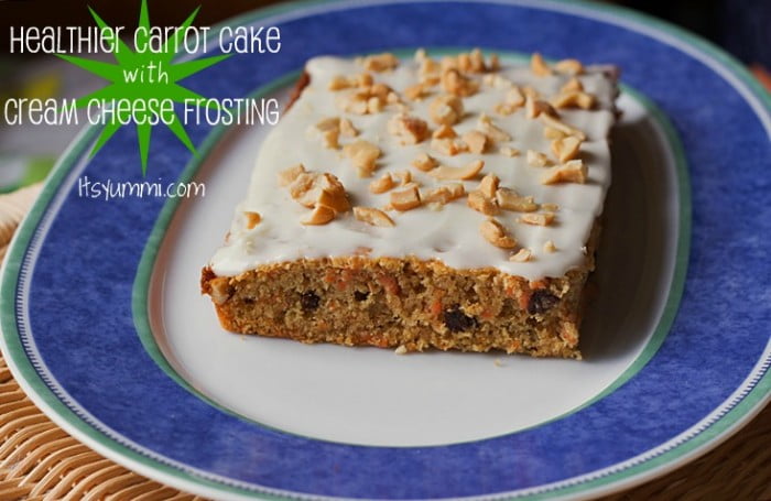 Cashew Carrot Cake w Cream Cheese Frosting from ItsYummi.com #LowCarb #HealthyDesserts