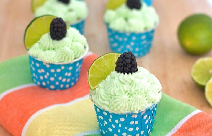 Blackberry Lime Cupcake Recipe, from ItsYummi.com