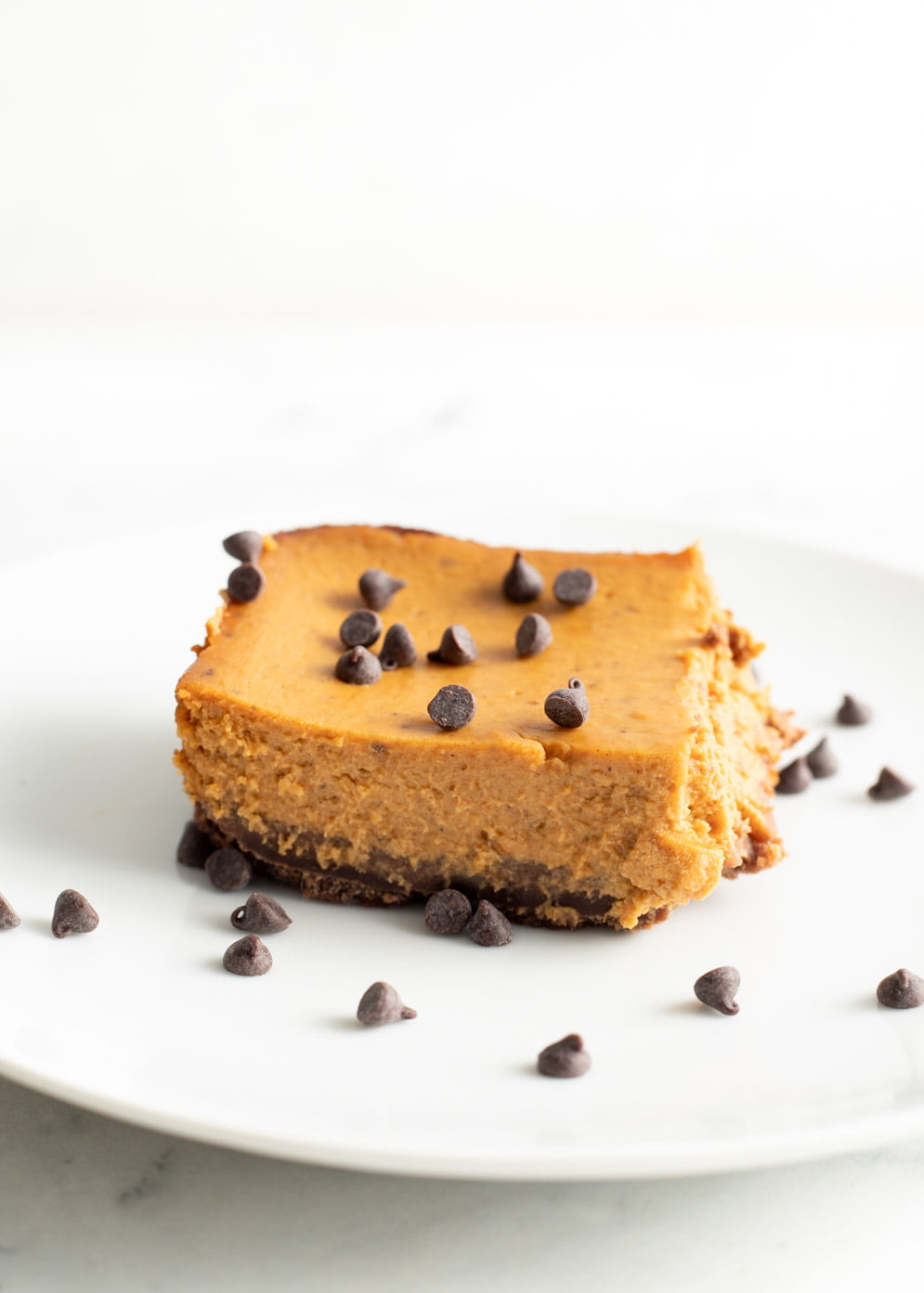 Best Ever Pumpkin Bars with Chocolate Crust