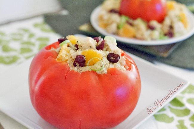 Healthy & Delicious! Quinoa Cranberry Chicken Salad from It's Yummi!