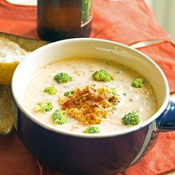 Broccoli Bacon Beer Cheese Soup Recipe, from ItsYummi.com