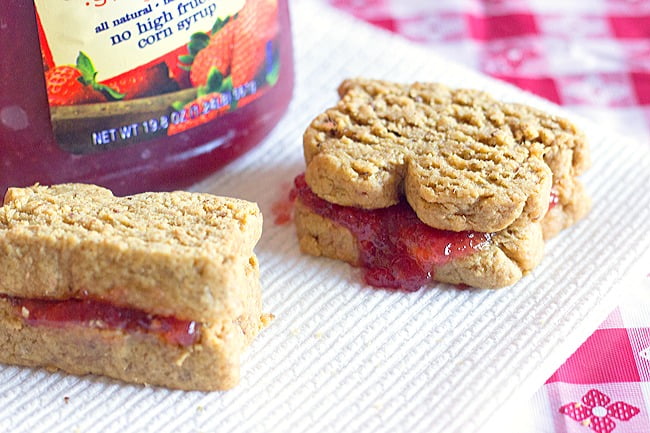 Low Carb Peanut Butter and Jelly Cookies - One of my favorite low carb snack ideas!