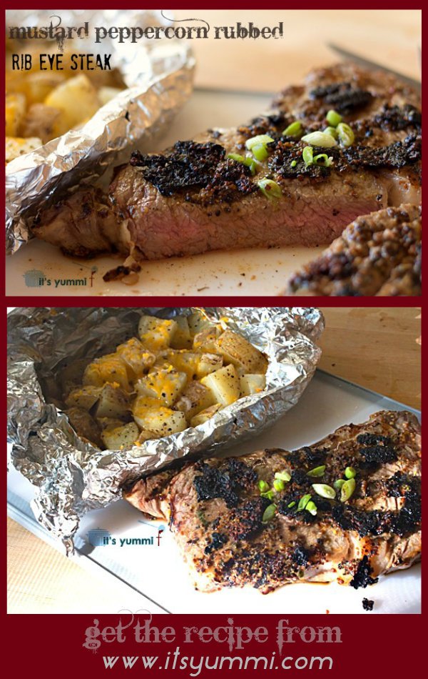 Mustard Peppercorn Rubbed Rib Eye Steak from @itsyummi #shop #cbias #MyPicknSave