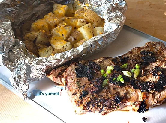 Mustard Peppercorn Rubbed Rib Eye from @itsyummi #shop