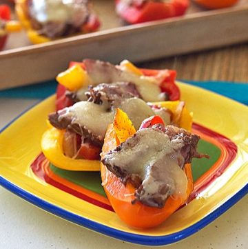 One of my favorite low carb appetizers - Steak Fajita Bell Pepper Sliders from ItsYummi.com