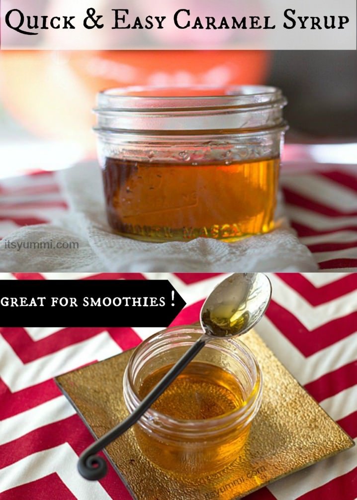 This easy caramel syrup recipe is perfect for making lattes or drizzling over pancakes!