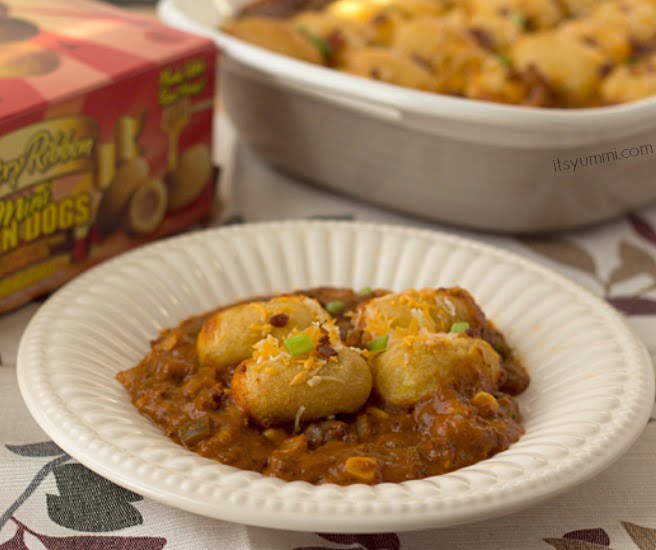 Chili Cheese Corn Dog Casserole Recipe - It's Yummi!