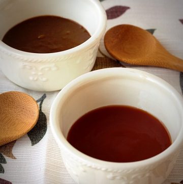 2 delicious Asian dipping sauces - a sweet and sour dipping sauce and a peanut sauce - perfect for dipping or serve over noodles.
