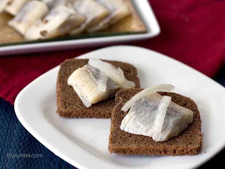 Old Fashioned Pickled Herring from ItsYummi.com