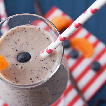 Blueberry Almond Smoothie Recipe from itsyummi.com - Just 4 Weight Watcher Plus Points