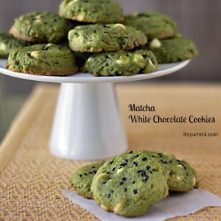 These matcha cookies with white chocolate are chewy, delicious, and easy to make! Made with the finest matcha powder, quality chocolate, and lots of love!