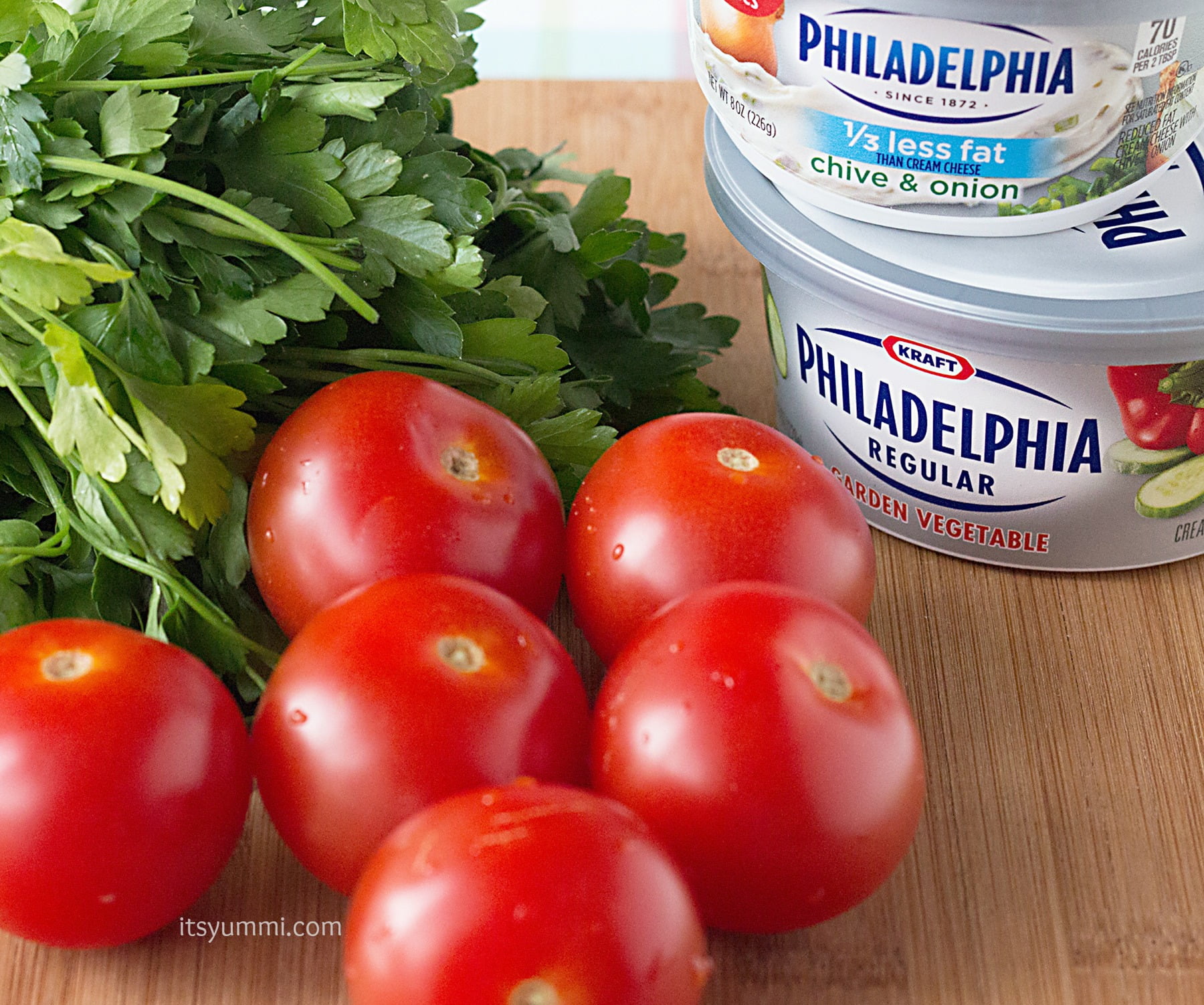 Roasted Tomato Veggie Cream Cheese Skillet Dinner Recipe