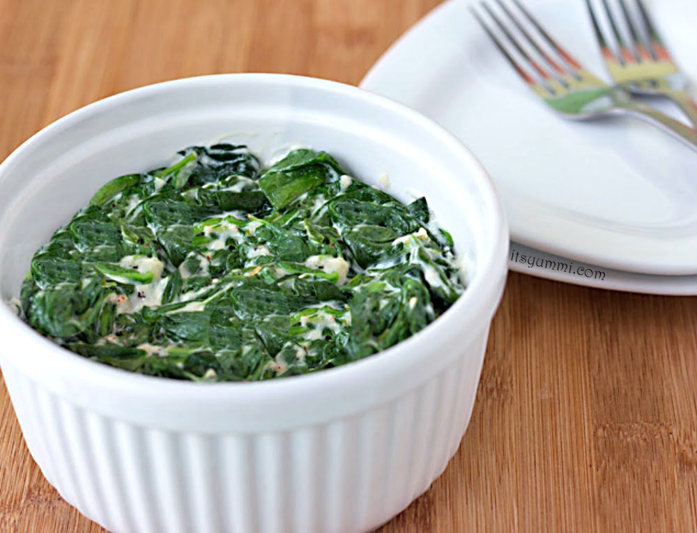 Steakhouse Style Creamed Spinach