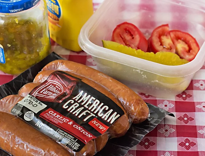 American Craft Garlic and Onion Sausages, from Hillshire Farm American Craft Garlic and Onion Sausages, from Hillshire Farm