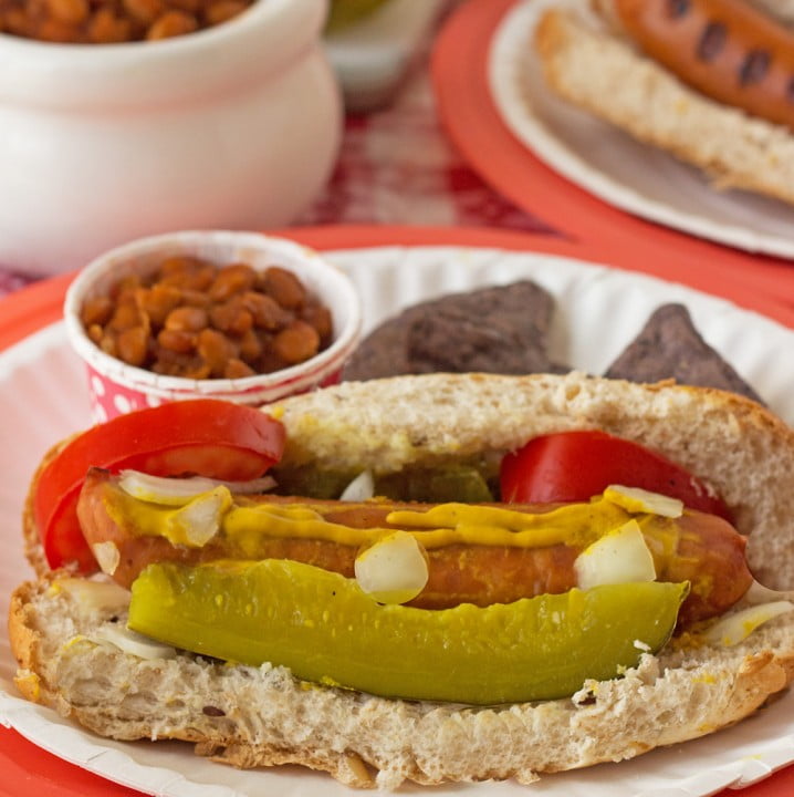 Slow Cooker BBQ Baked Beans and Chicago Style 